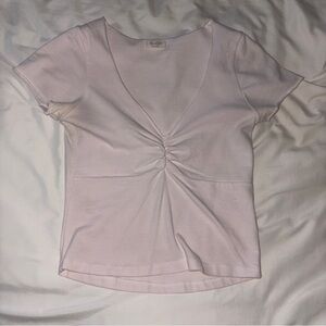 brandy melville pink cinch front top